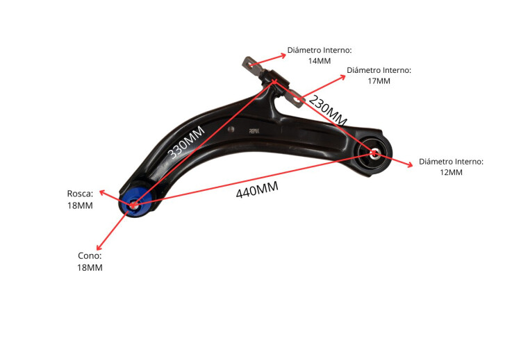 Parilla De Suspension Delantera Nissan Sentra B16 07-12 Izq Parilla De Suspension Delantera Nissan Sentra B16 07-12 Izq