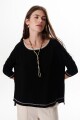 REMERA LIZA NEGRO