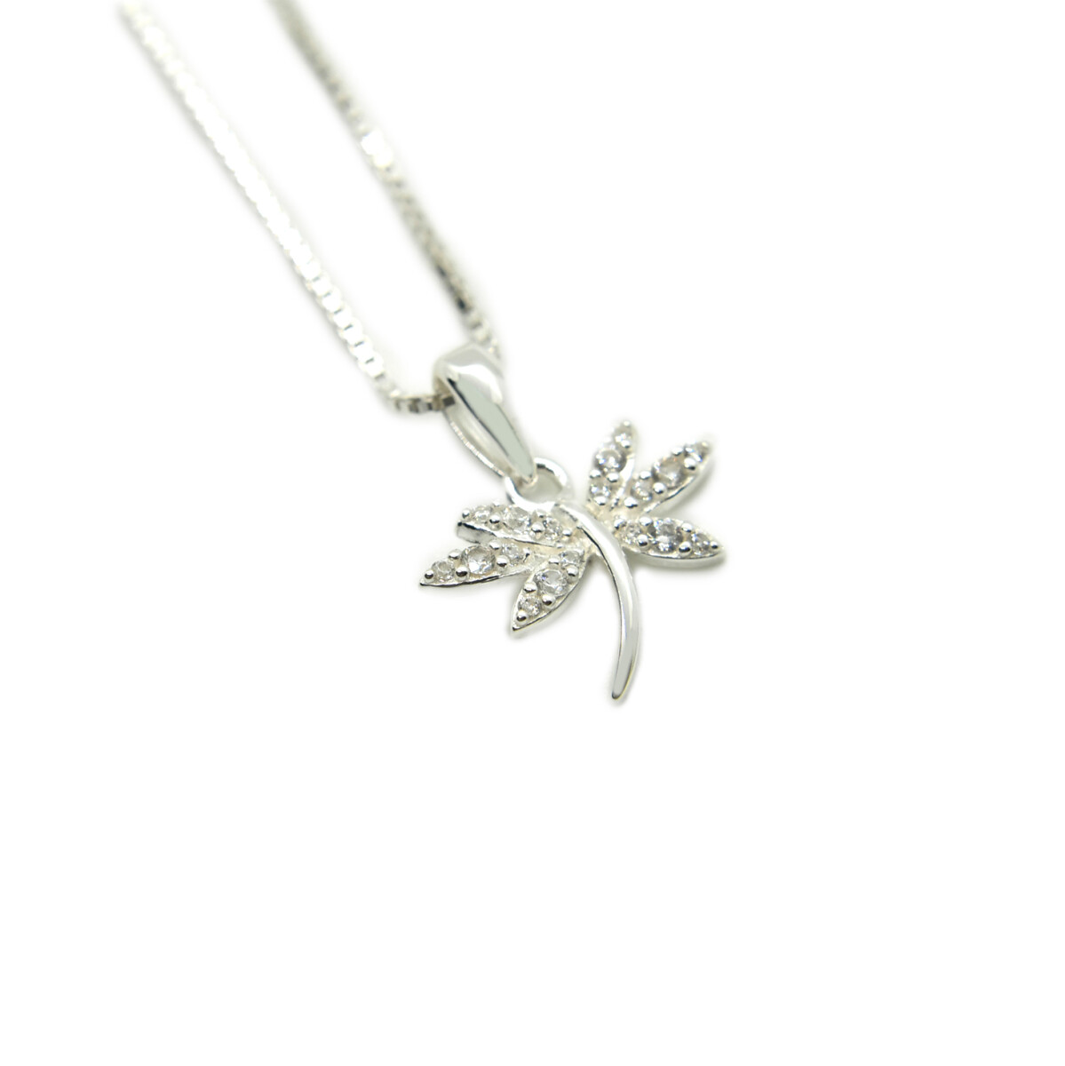 Cadena y Colgante en Plata 925 con Zirconias 