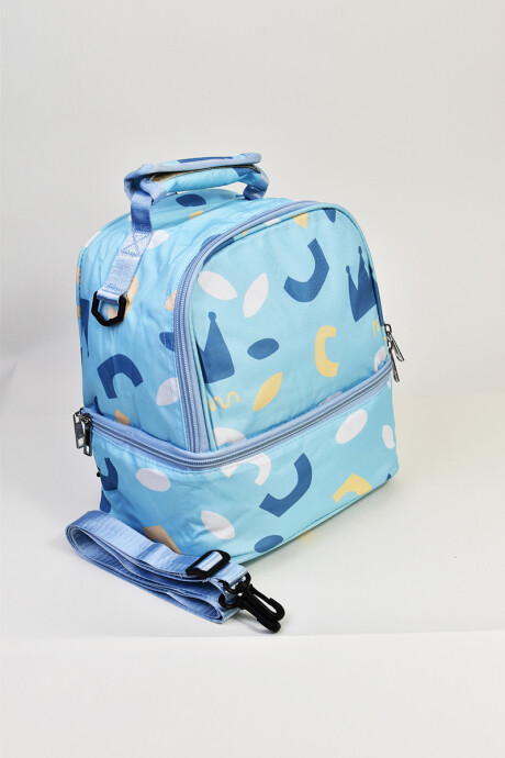 Lunchera Estampada Celeste