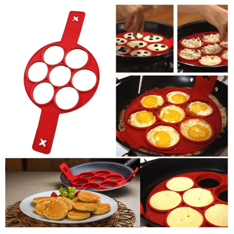 Molde silicona para hacer panqueques huevos y tortillas Molde Silicona Para Hacer Panqueques Huevos Y Tortillas
