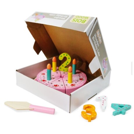 Juego Didáctico Edu Fun Torta de Cumpleaños Madera 001