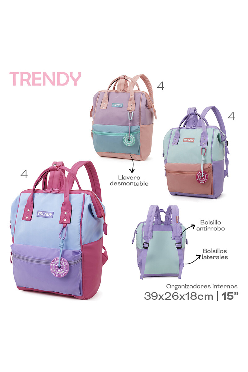 Mochila trendy degrade Fucsia