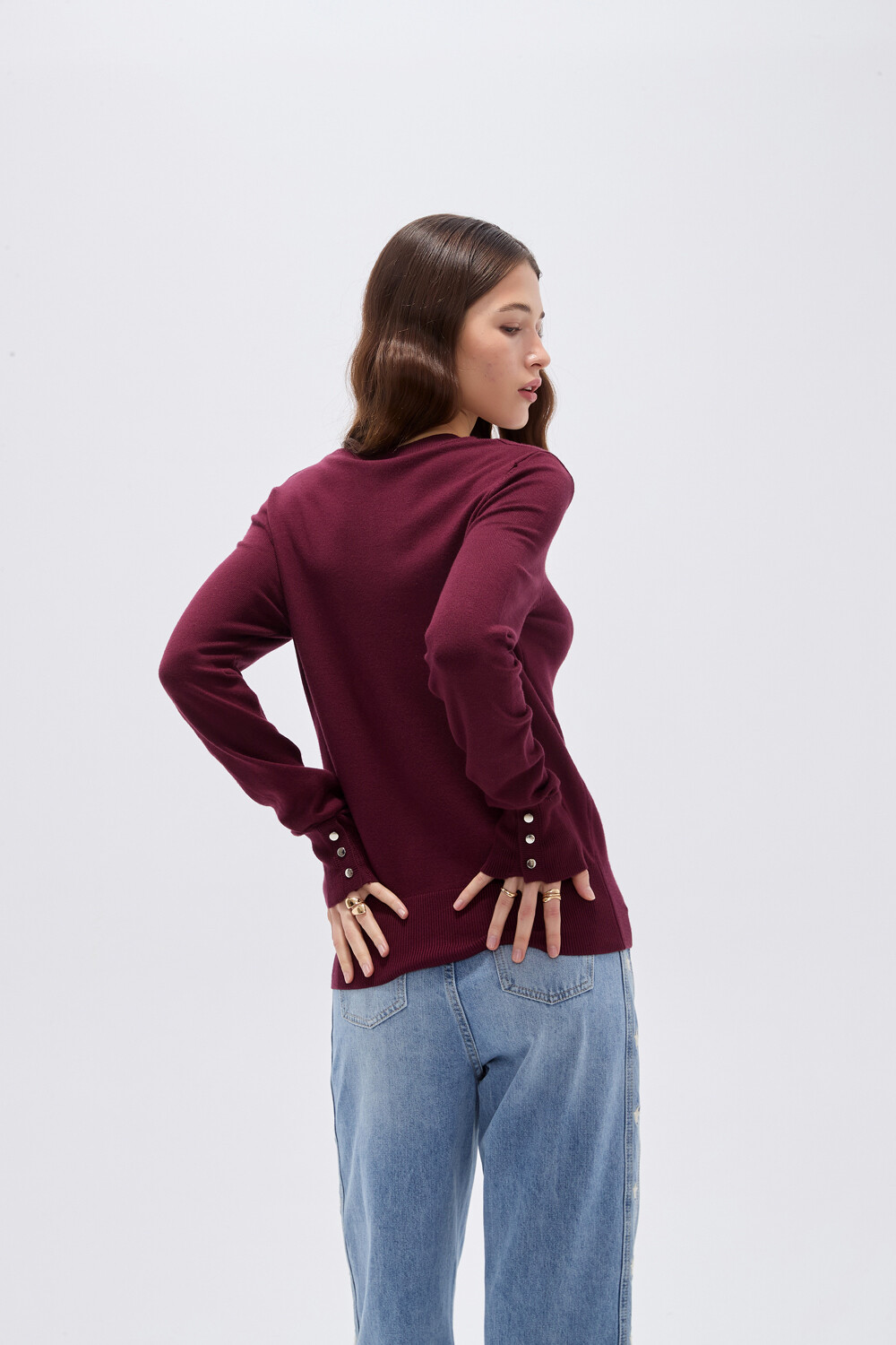 Sweater Tiral Cereza Oscuro