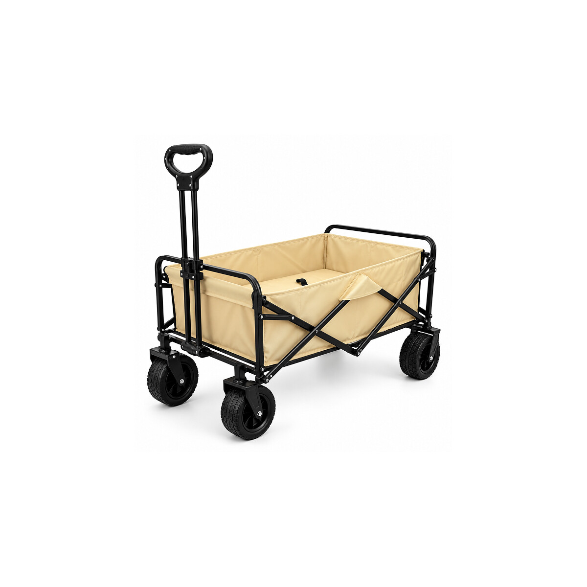 Carro de Playa plegable y liviano 75x45x86cm - Negro 