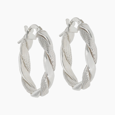 Aros de plata 925 trenzados Aros De Plata 925 Trenzados