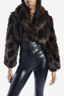 CHAQUETA FUR NIGHTLIFE Marron