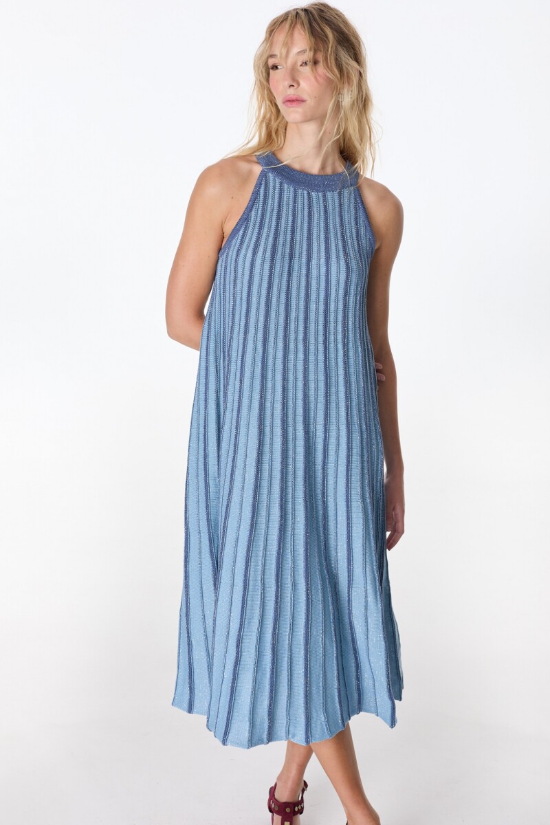 Vestido Ecos - Celeste 