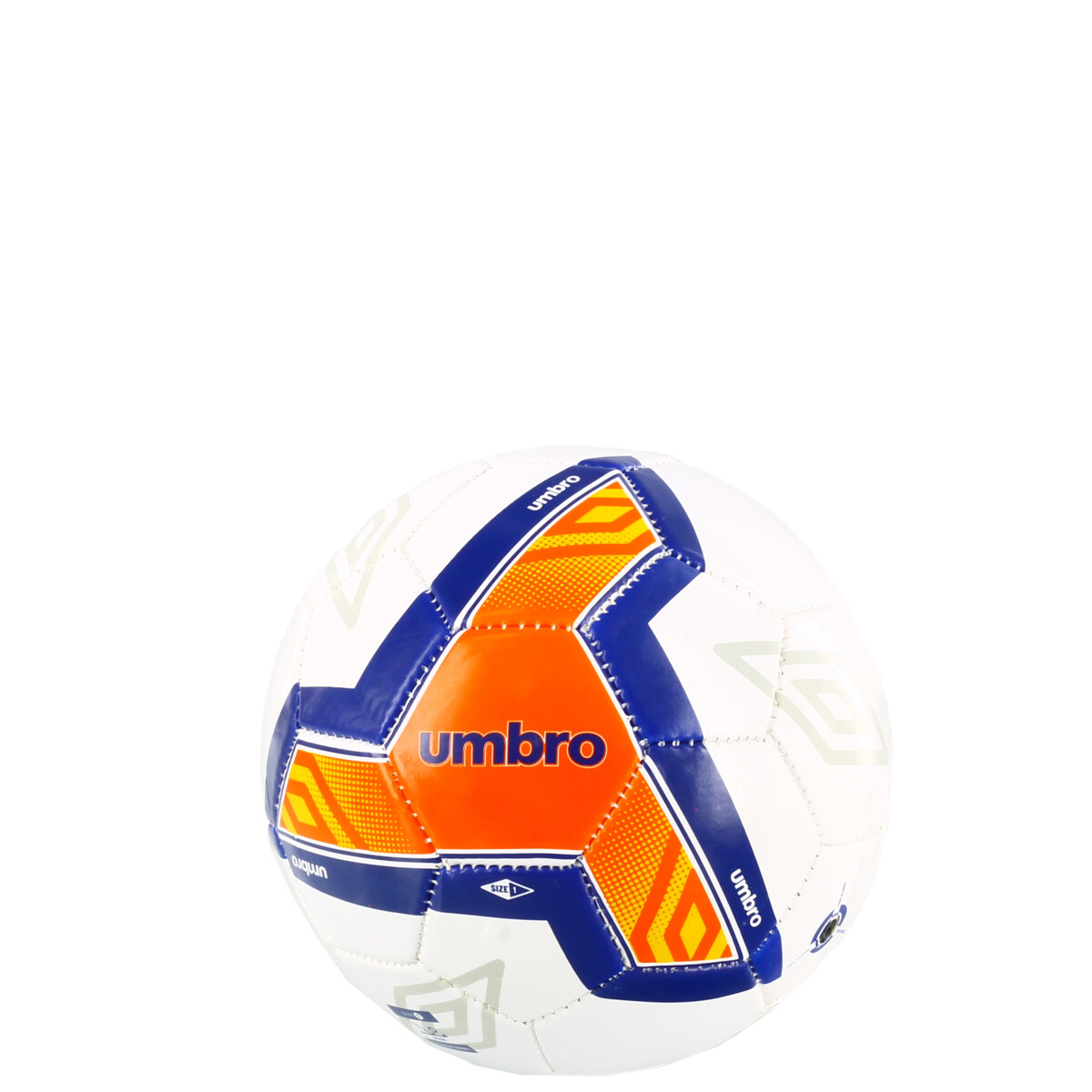 Pelota Umbro Mini Rotor - Blanco - Anaranjado - Azul Marino 