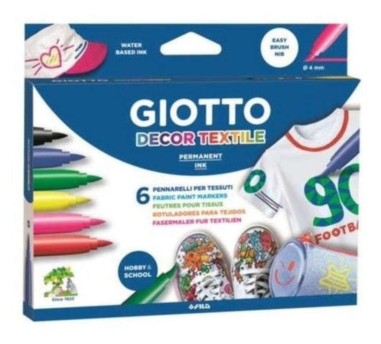 Marcador Giotto Textil X 6 