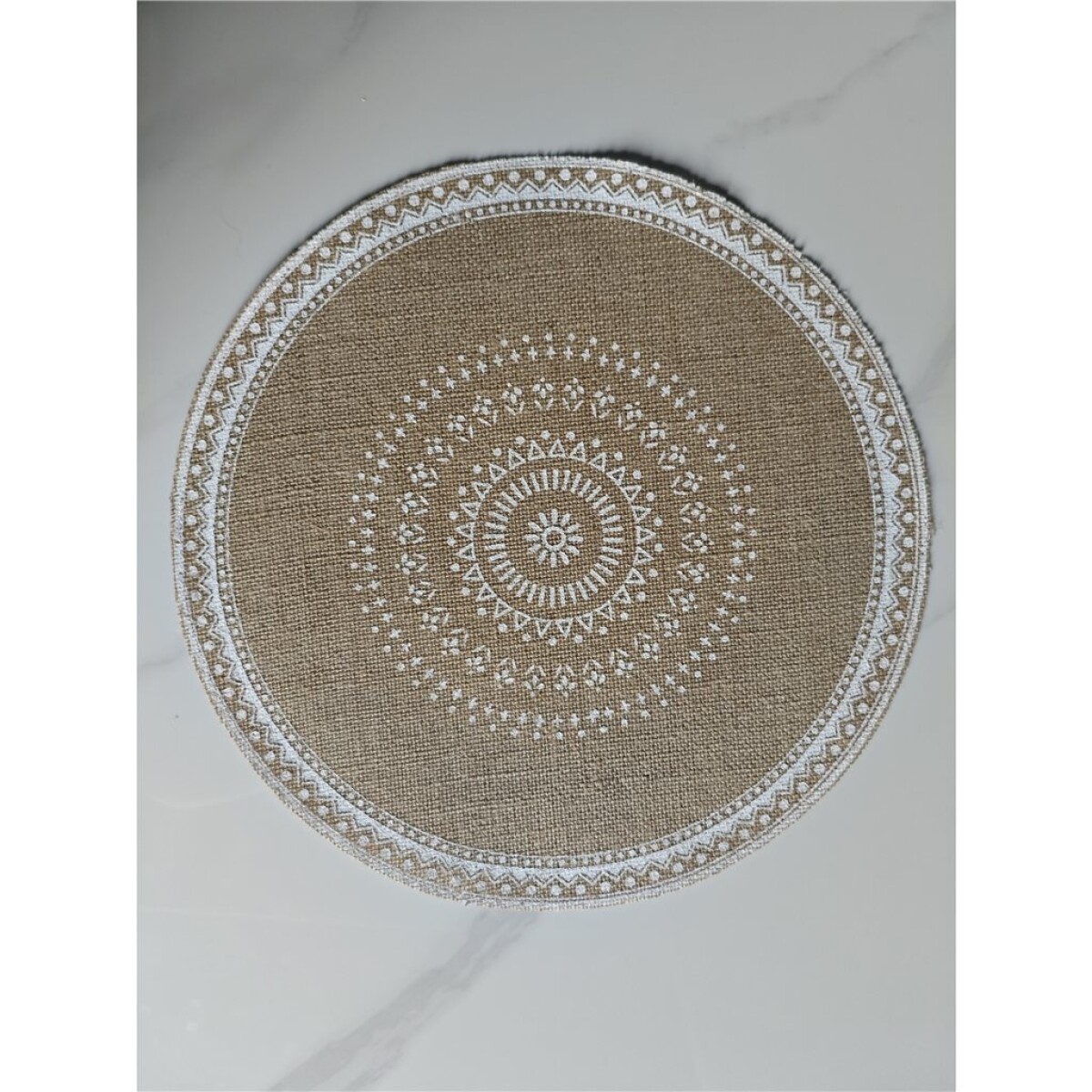 INDIVIDIUAL YUTE D38CM NATURAL/BLANCO 