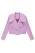 Chaqueta en Suede violeta