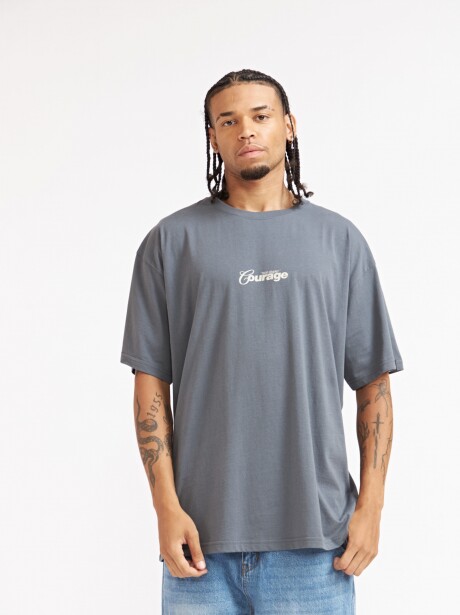 REMERA OVERSIZE COURAGE AZUL