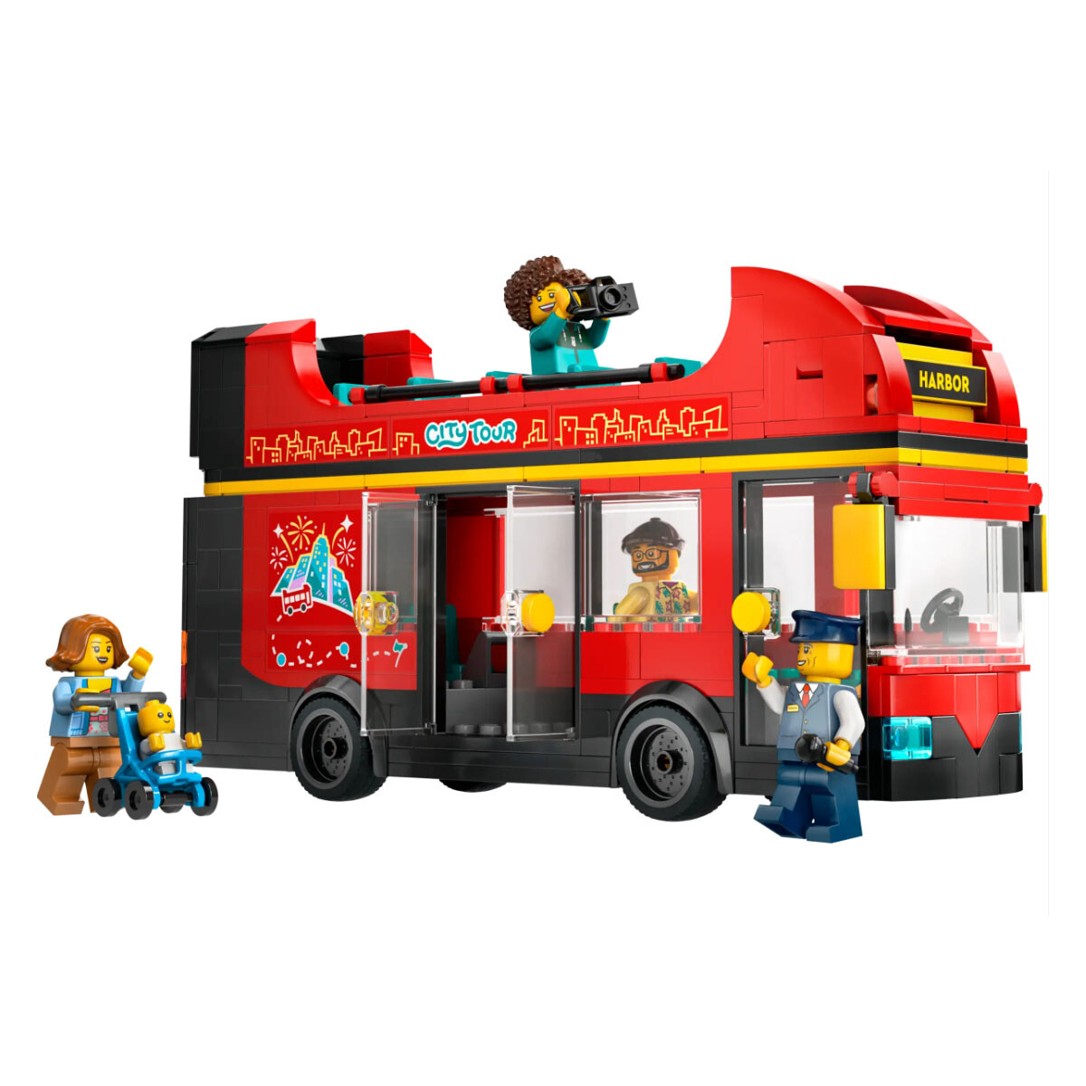 Autobús Turístico Rojo de Dos Plantas City Lego 