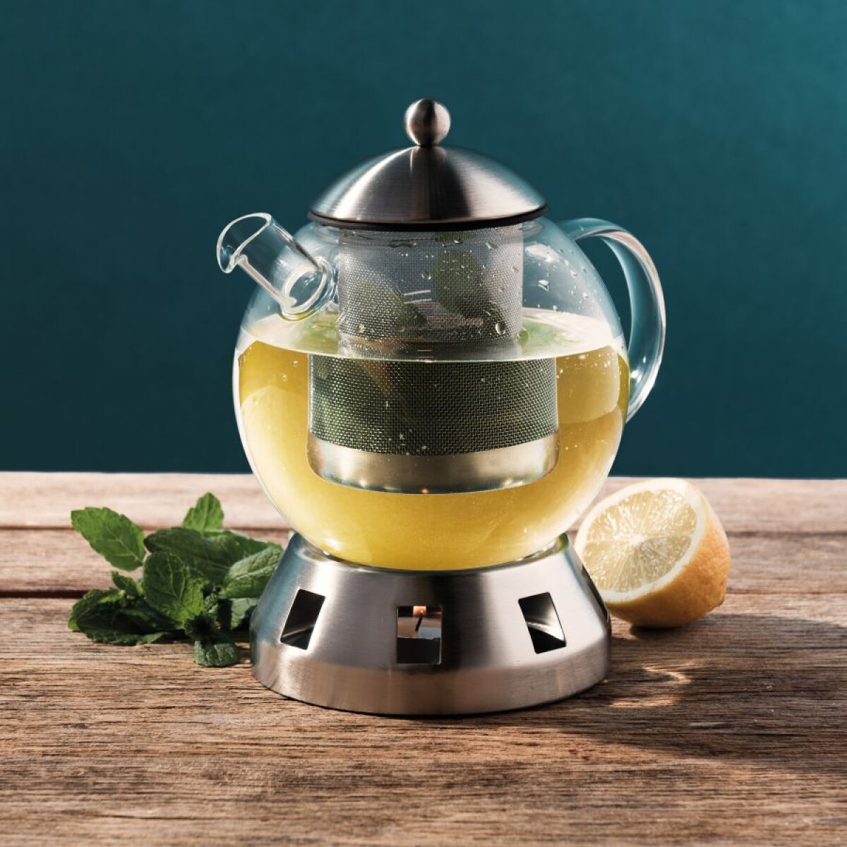 Tetera vidrio con infusor 1.3 litros Berghoff 