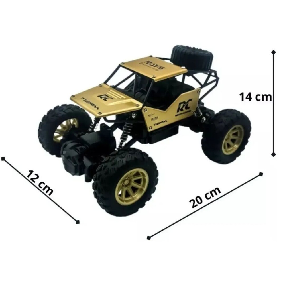 Auto Todoterreno Rock Crawler 4x4 Dorado