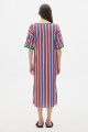 Vestido Pad ST Blue/Bordeaux