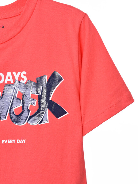 REMERA ESTAMPADA ROJO