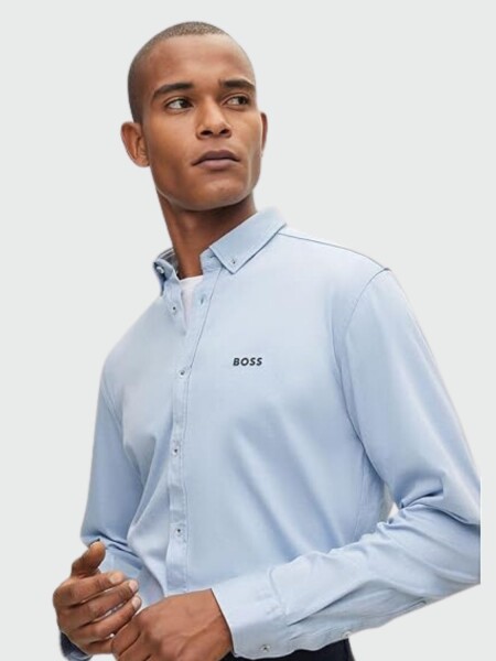 Hugo Boss -Camisa Casual, regular fit, BIADO Celeste