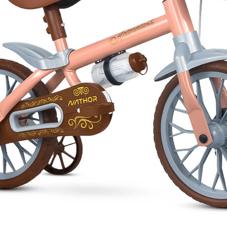 Bicicleta Niño Montaña Rod. 12 Y Caramañola Rosa-Gris