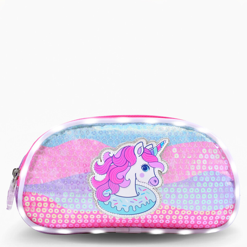 Cartuchera Footy Unicornio F19012 Fucsia - Multicolor