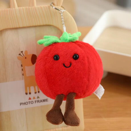 Llavero Colgante Tomate de peluche Rojo