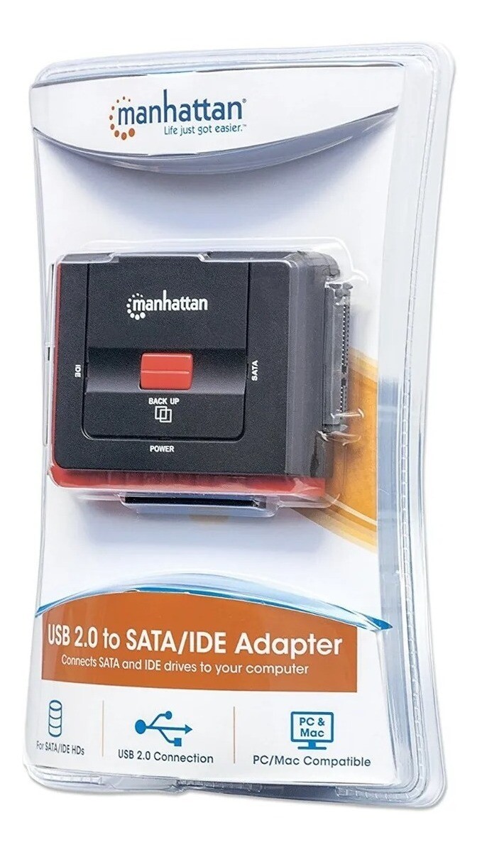 Adaptador Usb 2.0 Para Sata E Ide Manhattan 5.25 3.5 2.5 