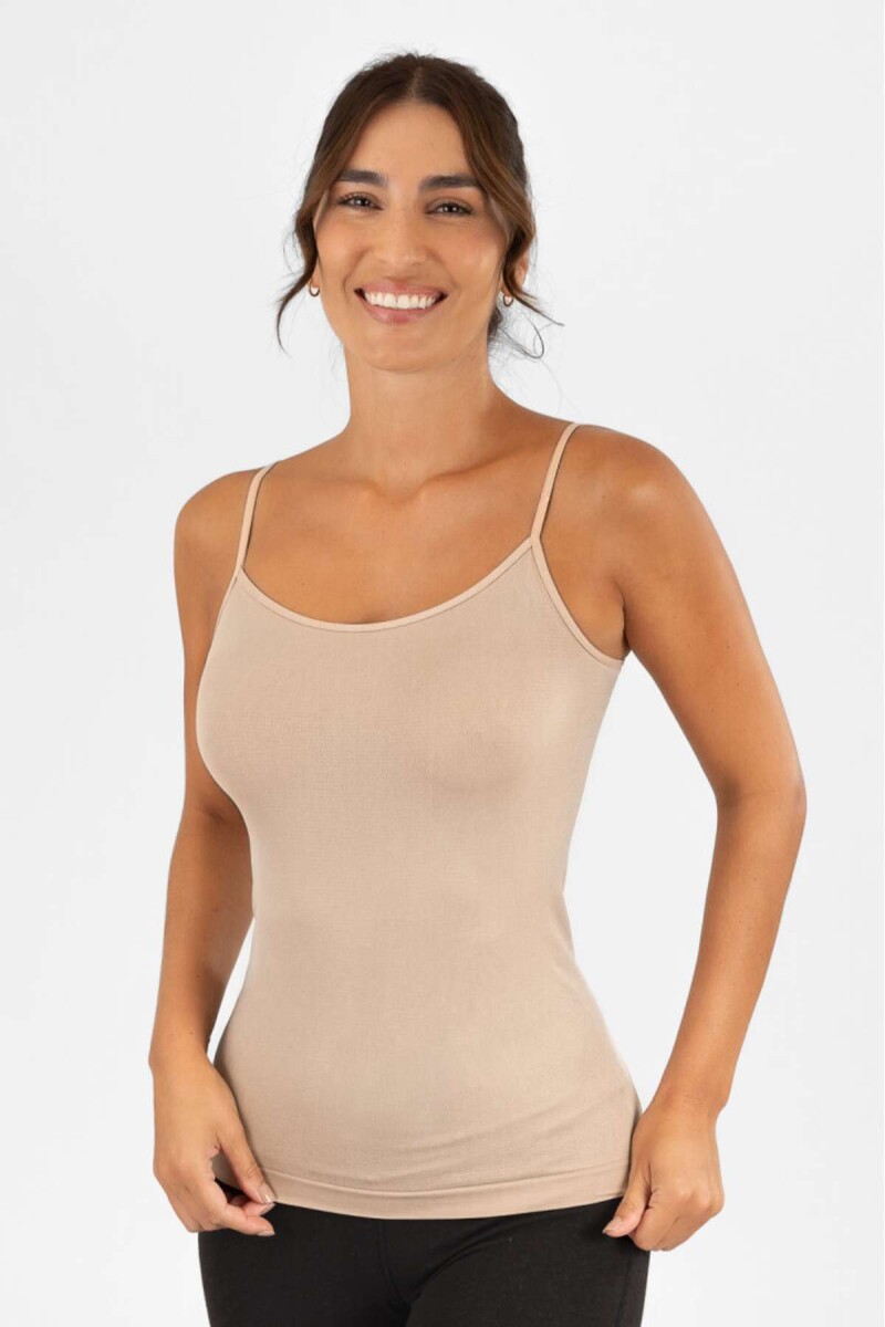 Camiseta bretel fino prili - Tostados 