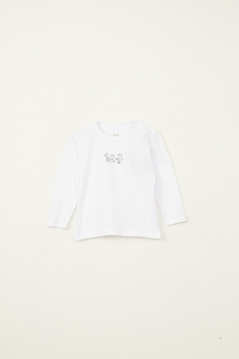 Remera manga larga - Gris 