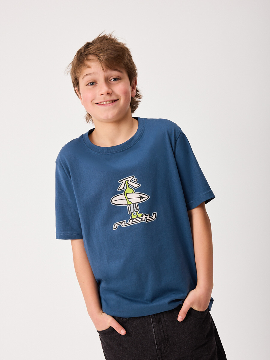 T-SHIRT CAMPODO TEEN RUSTY - Azul 