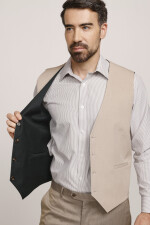 Chaleco Reversible Due Volti BEIGE/VERDE
