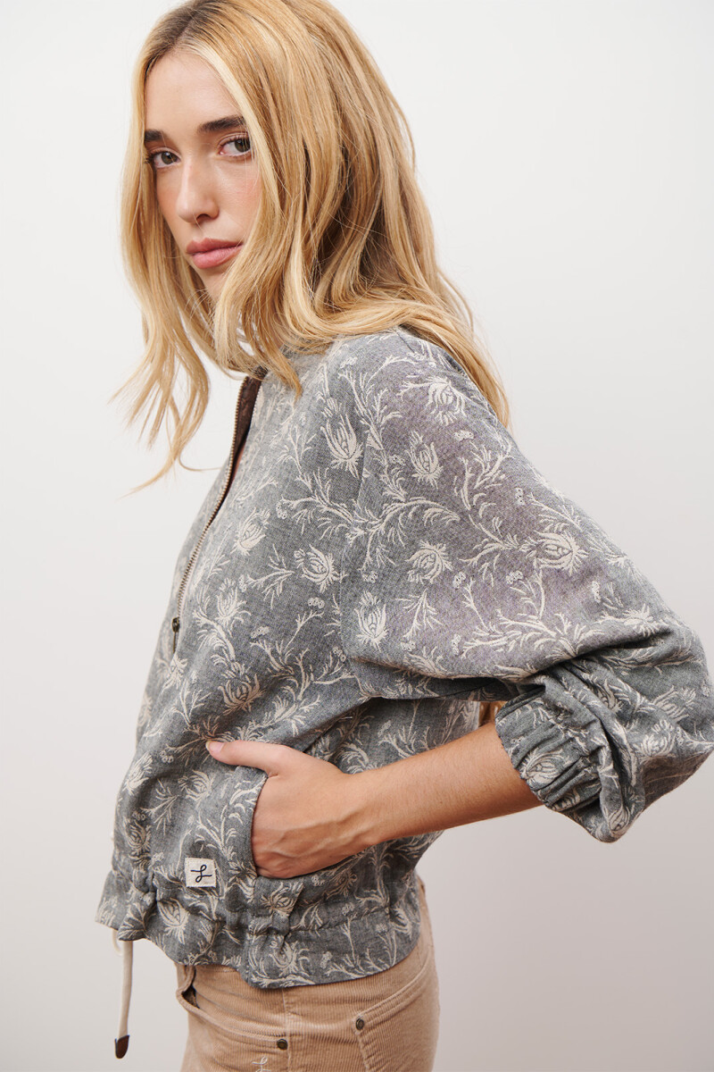 BOMBER TRAMADA NEGRO