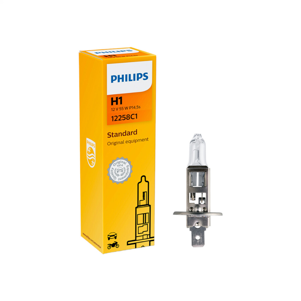 LAMPARA - HALOGENA 12V 55W H1 P14.5S C1 (50310-01655) PHILIPS