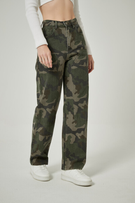 Pantalon Military Estampado 1