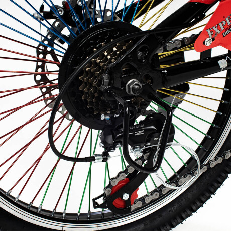 Bicicleta R20 C/ Cambios, Suspensión, Freno De Disco El Rey Rojo