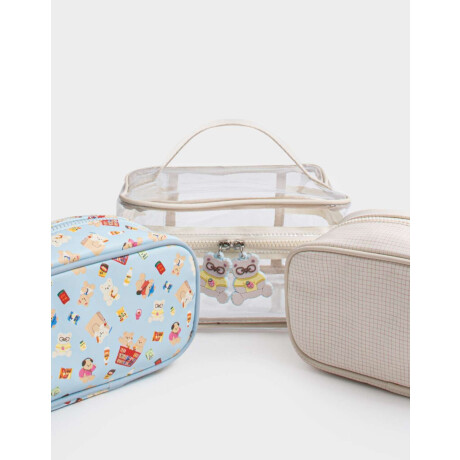 Set De Portacosméticos Estampado Rayas