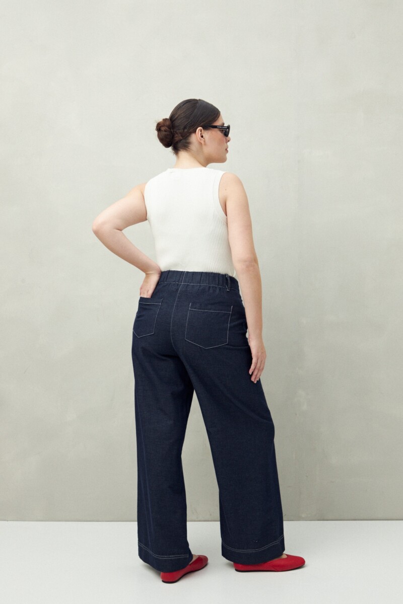 PANTALON ROMANE Indigo