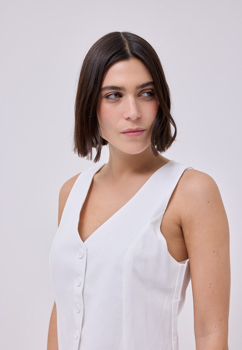 Chaleco Roma Blanco