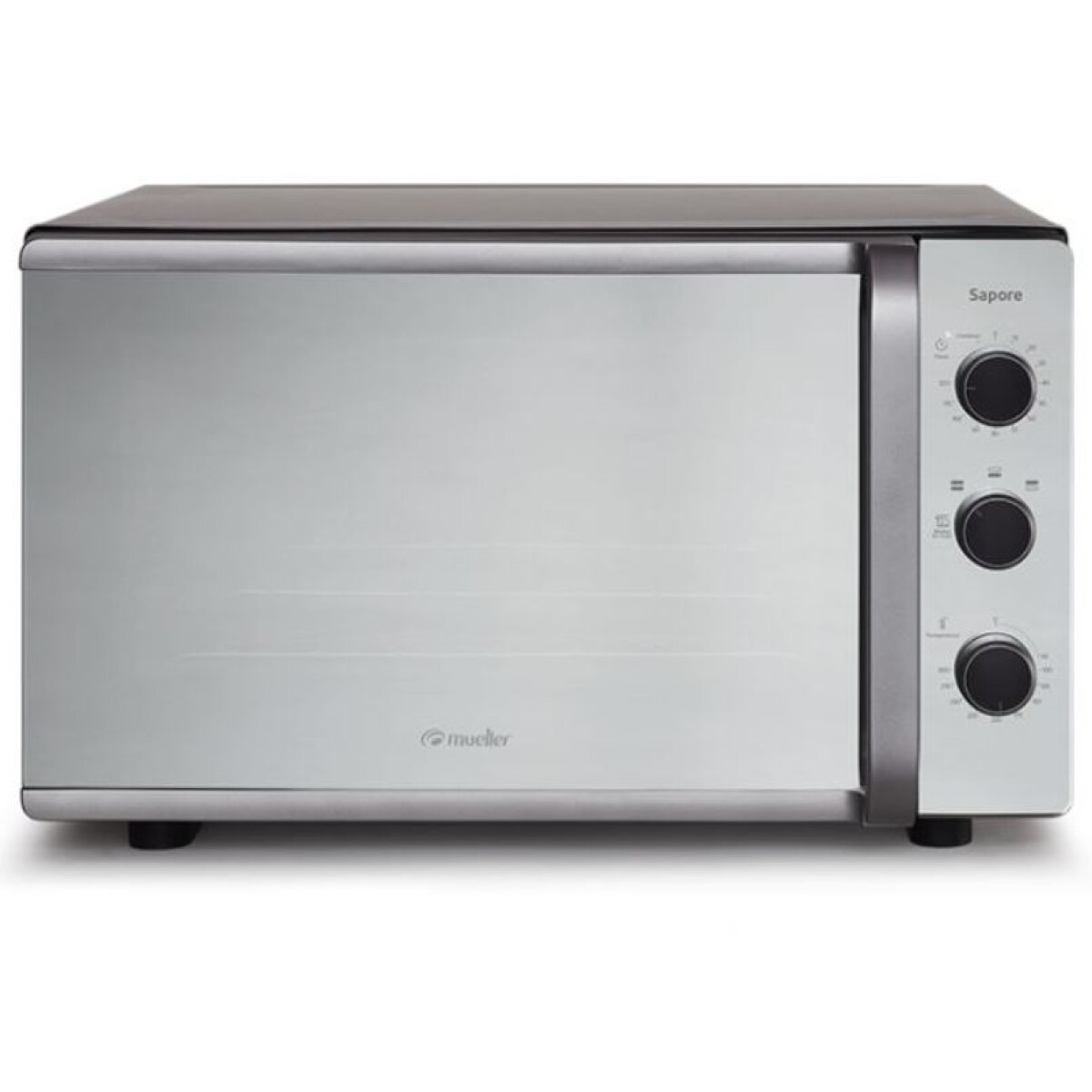 HORNO ELECTRICO SAPORE MUELLER - SIMIL INOX, VIDRIO ESPEJADO 