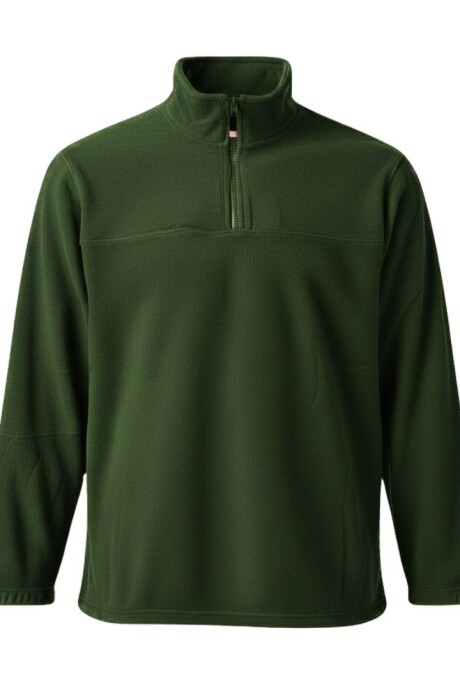 Buzo micropolar medio cierre Verde bosque