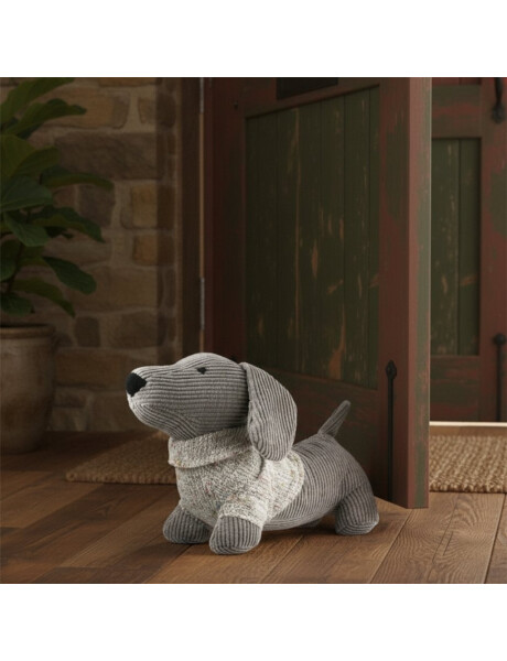 TOPE DE PUERTA PERRO SALCHICHA 10x30x21CM GRIS TOPE DE PUERTA PERRO SALCHICHA 10x30x21CM GRIS