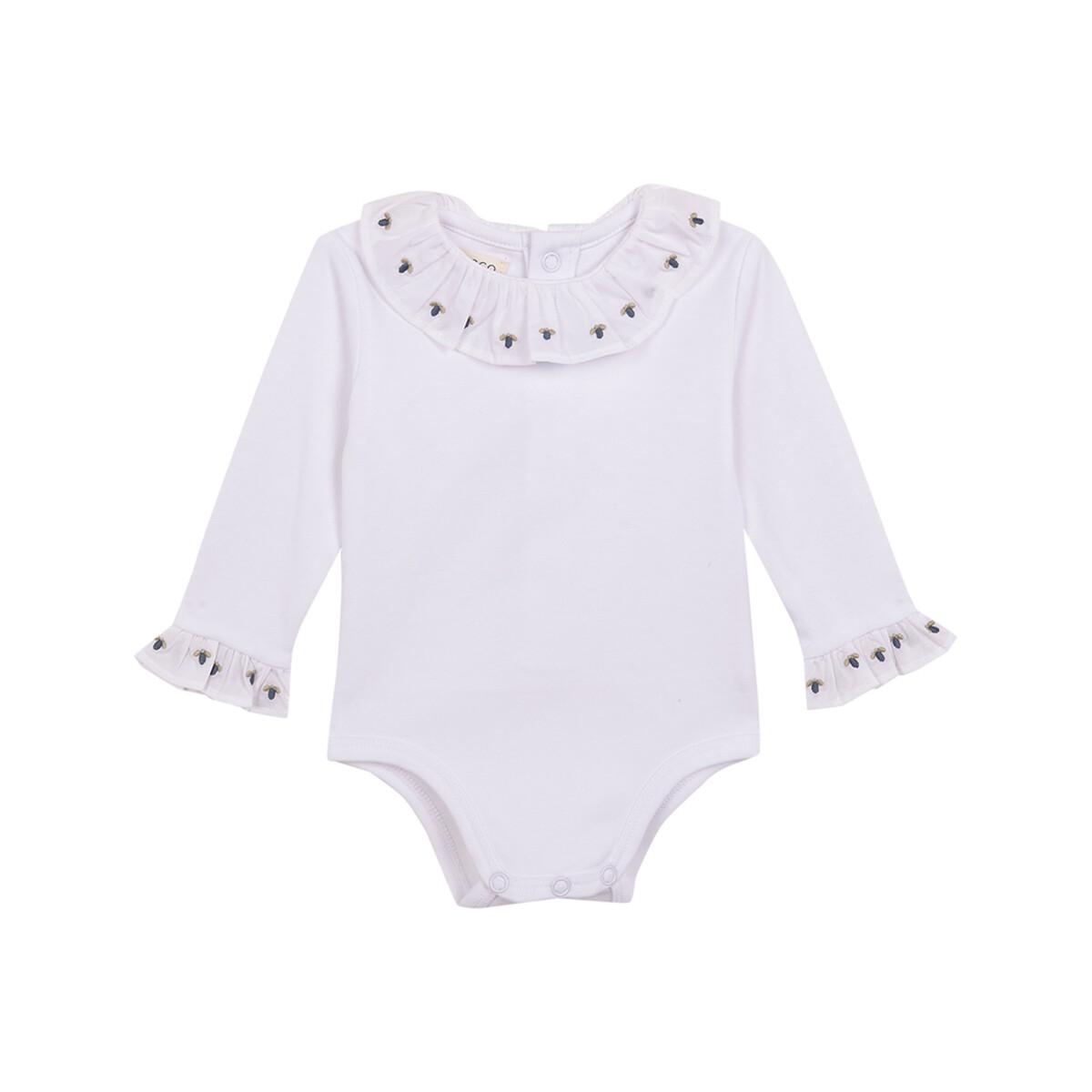 Body Manga Larga Con - Blanco Optico 