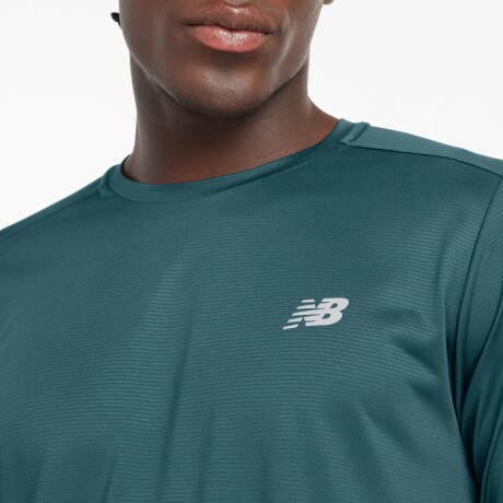 Remera New Balance de Hombre - - MT41225AAZ TURQUOISE
