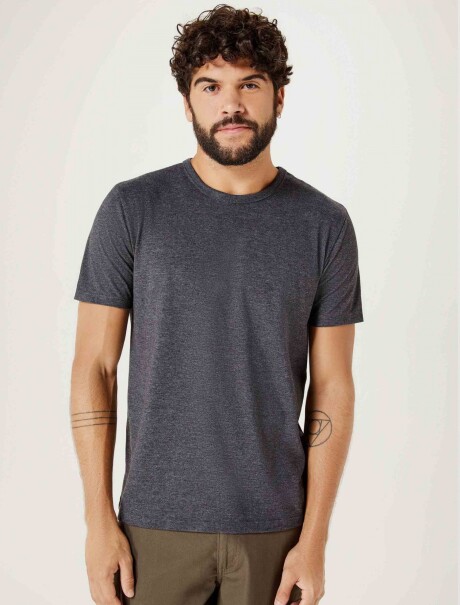 CAMISETA MANGA CORTA SLIM GRIS OSCURO