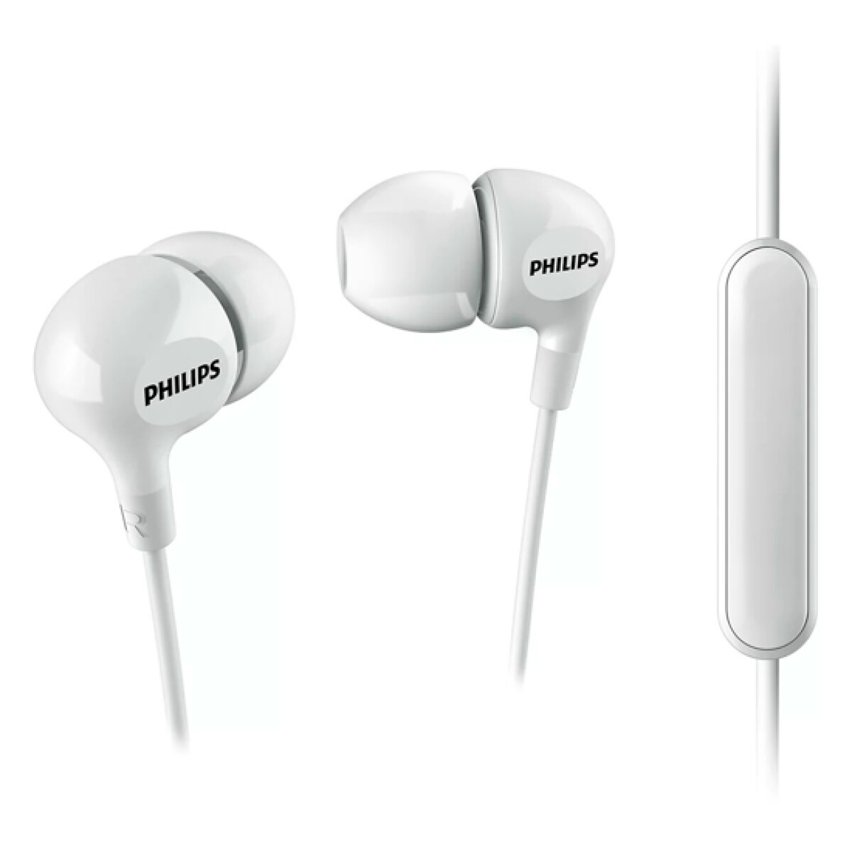 Auriculares con Micrófono Philips SHE3555 Big Bass In-ear - BLANCO 