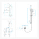 Juego Grifería Brush Nickel Exterior Y Bidet GRIS-BRUSHED NICKEL