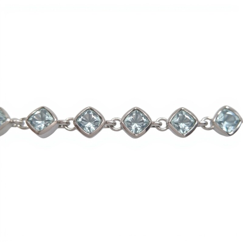 Pulsera rombo-Plata 925-Piedra topacio-PU3021 conpiedra