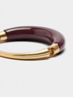 Pulsera Rígida De Esmalte violeta