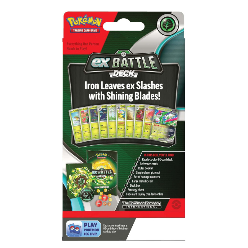 Cartas Pokémon Baraja Combate ex Ferroverdor Ex