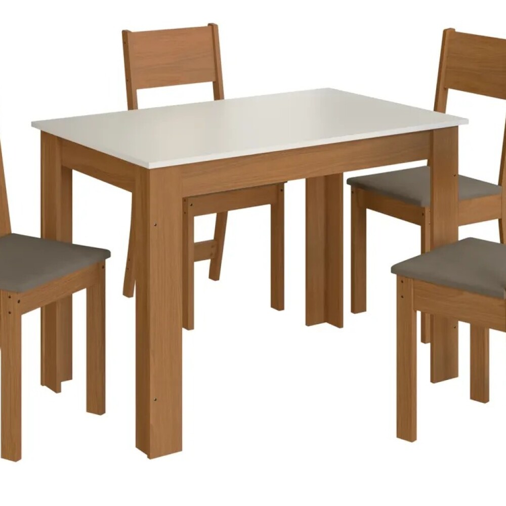 JUEGO DE COMEDOR MESA Y 4 SILLAS CON ASIENTO TAPIZADO JUEGO DE COMEDOR MESA Y 4 SILLAS CON ASIENTO TAPIZADO